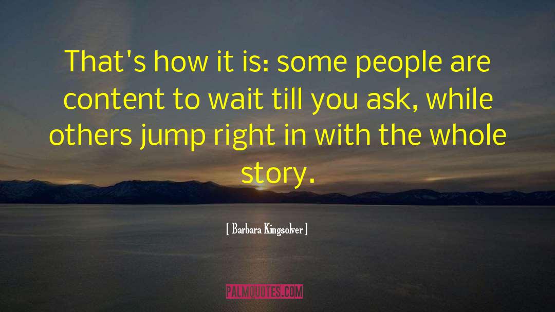 Story People quotes by Barbara Kingsolver