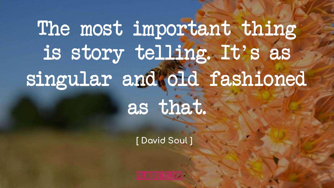 Story Telling quotes by David Soul