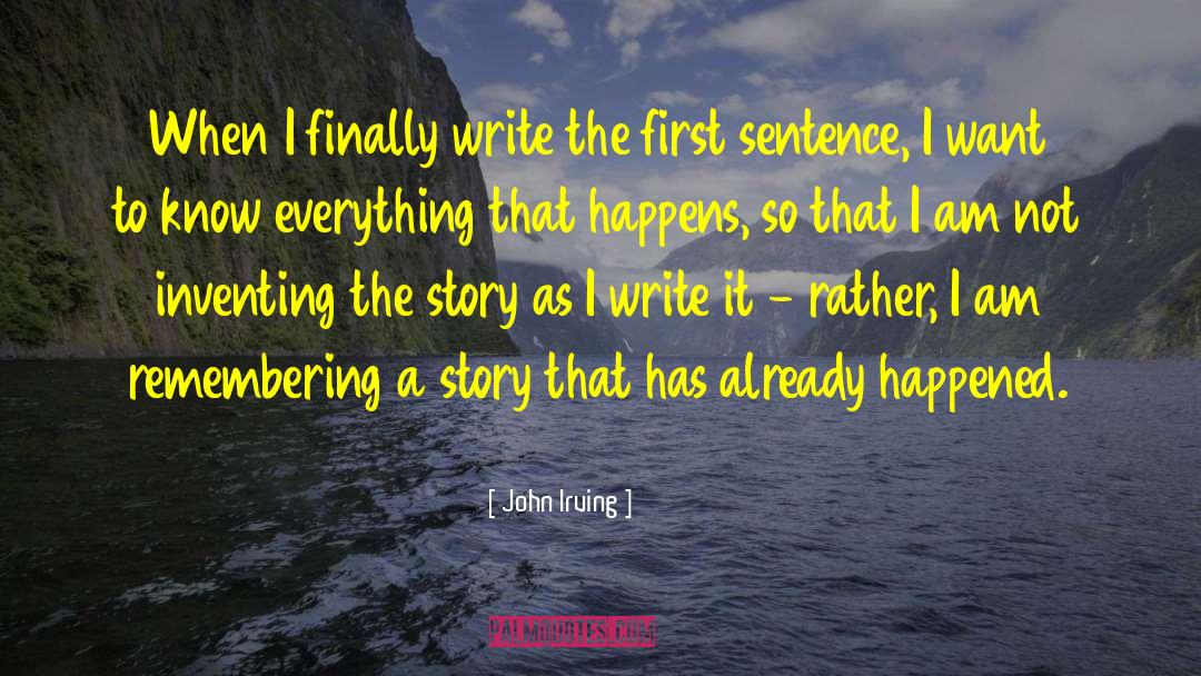 Story Webs quotes by John Irving