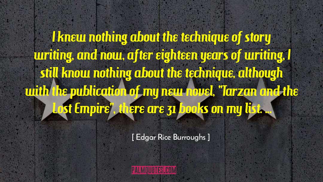 Story Writing quotes by Edgar Rice Burroughs