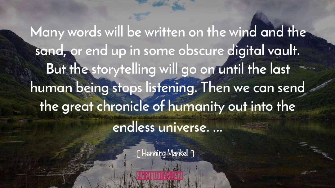 Storytelling quotes by Henning Mankell