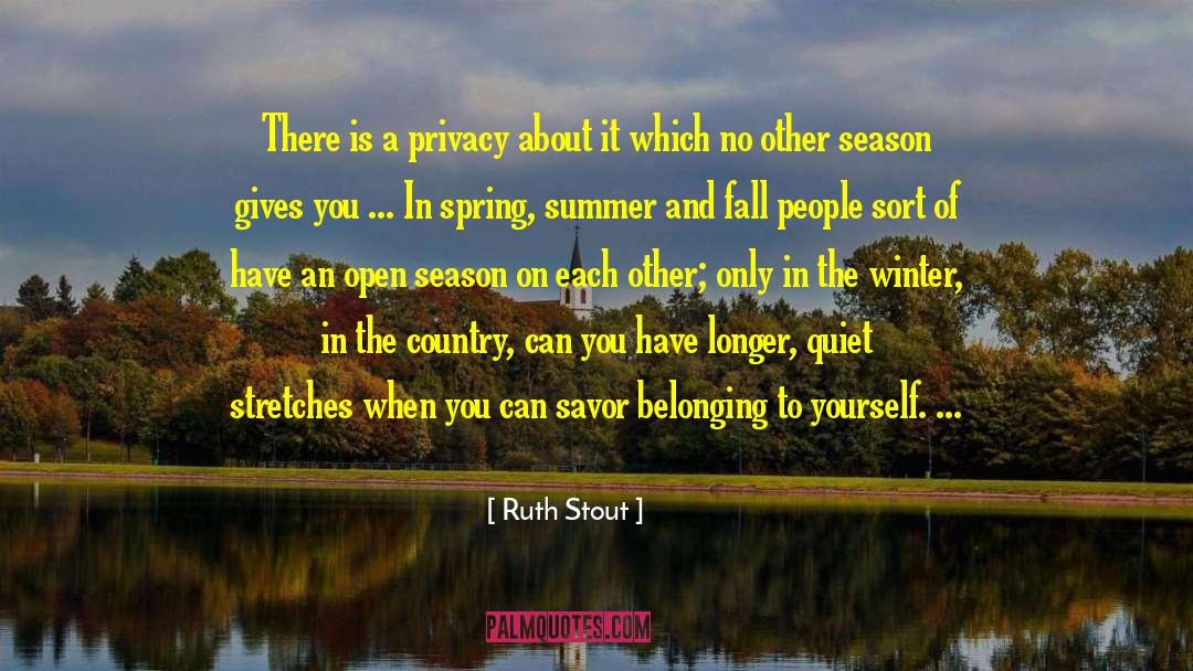 Stout quotes by Ruth Stout