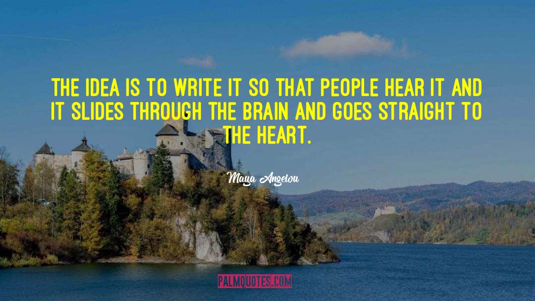 Straight Through The Heart Essay quotes by Maya Angelou