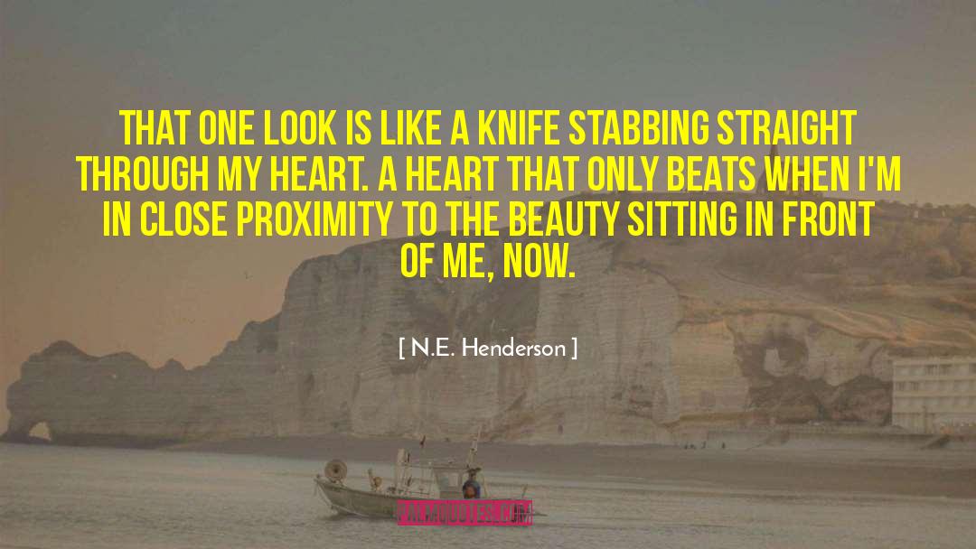 Straight Through The Heart Essay quotes by N.E. Henderson