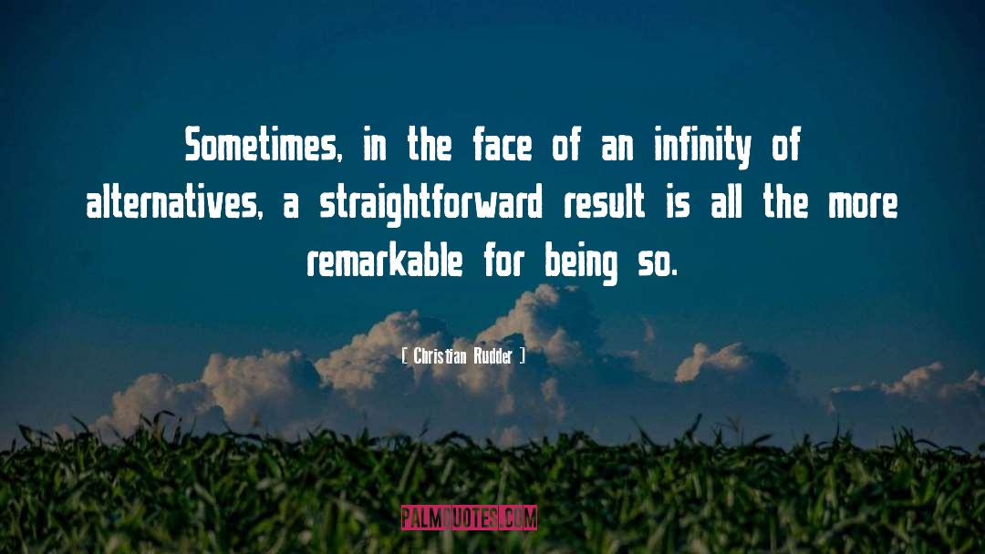 Straightforward quotes by Christian Rudder