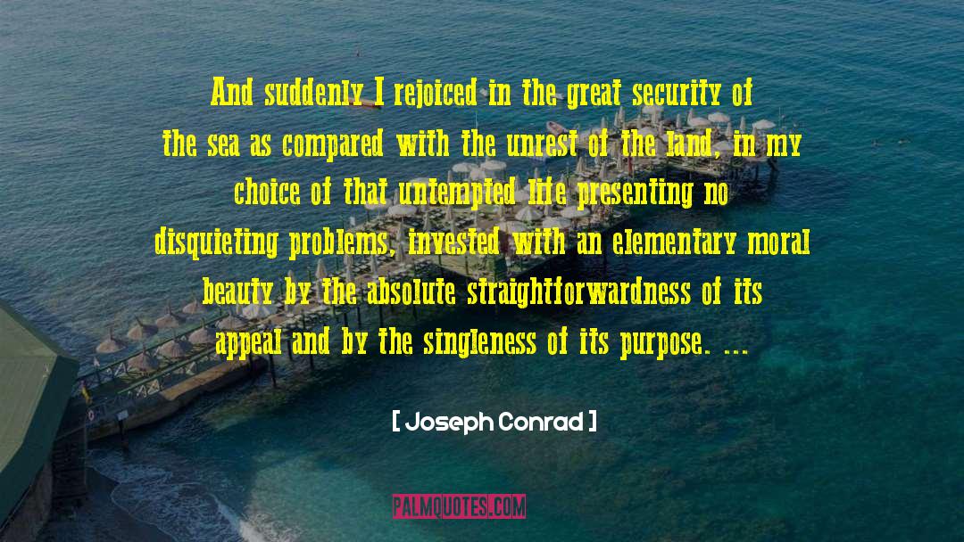Straightforwardness quotes by Joseph Conrad