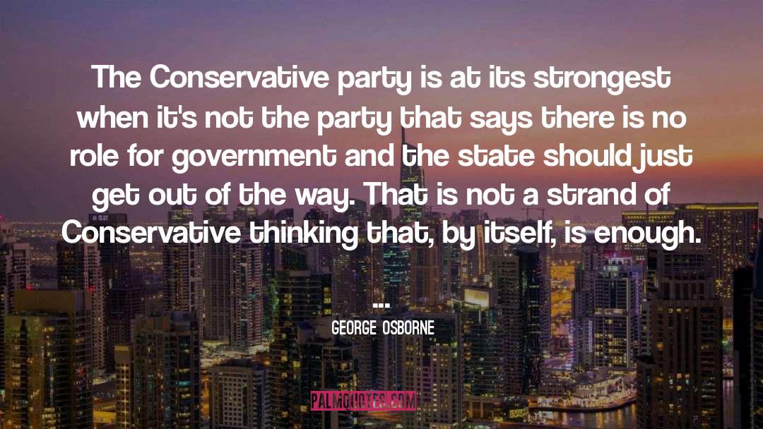 Strand quotes by George Osborne