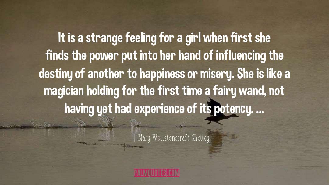 Strange Feeling quotes by Mary Wollstonecraft Shelley