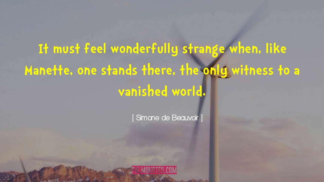 Strange Laws quotes by Simone De Beauvoir