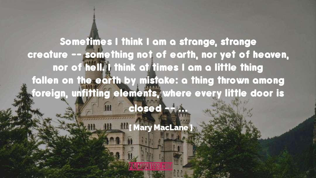 Strange Lit quotes by Mary MacLane