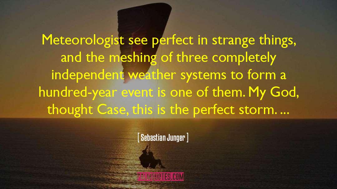 Strange Weather In Tokyo quotes by Sebastian Junger