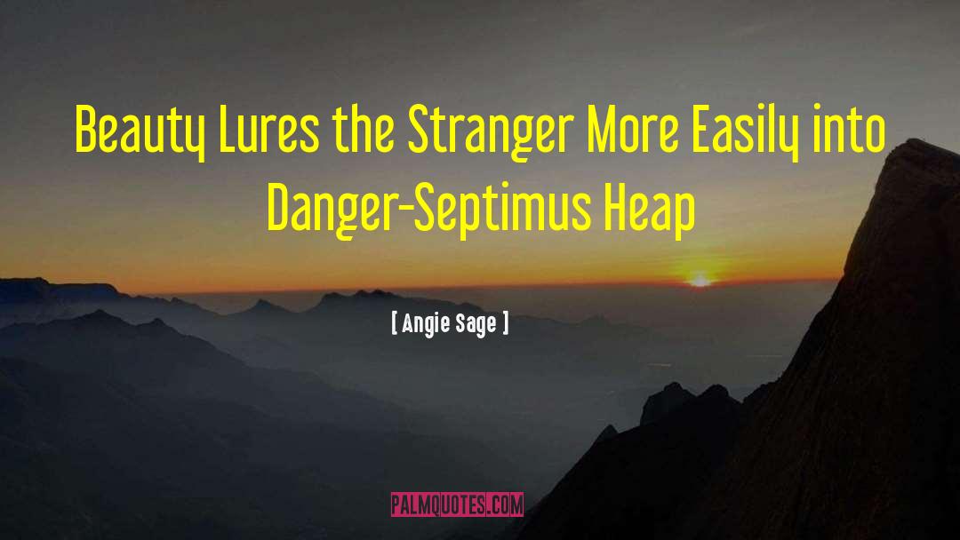 Stranger Danger Quote quotes by Angie Sage