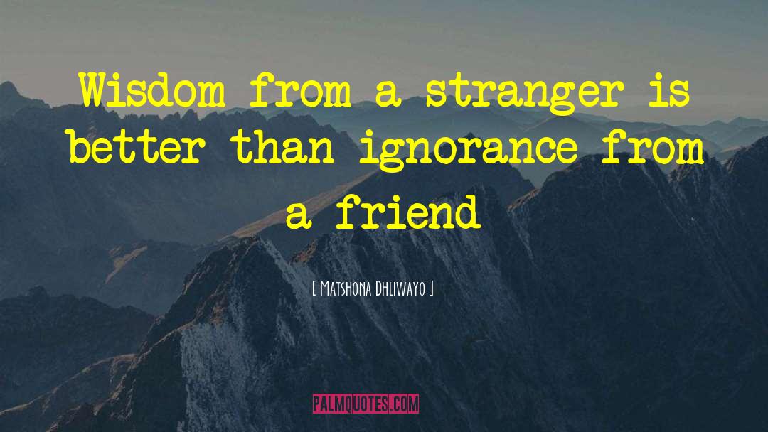 Stranger Than Fiction quotes by Matshona Dhliwayo