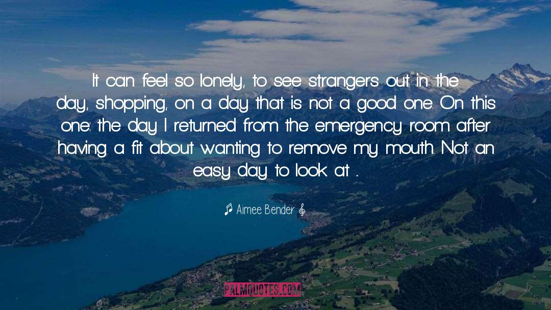 Strangers quotes by Aimee Bender