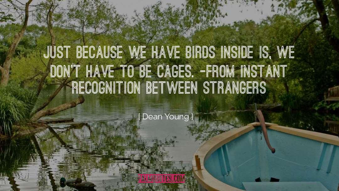 Strangers quotes by Dean Young