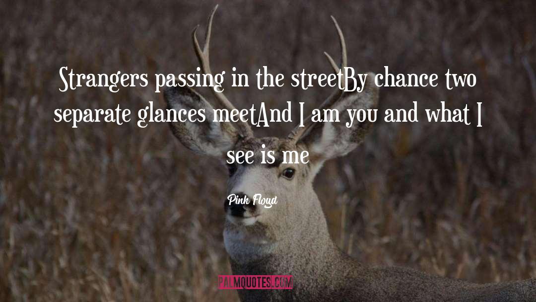 Strangers quotes by Pink Floyd