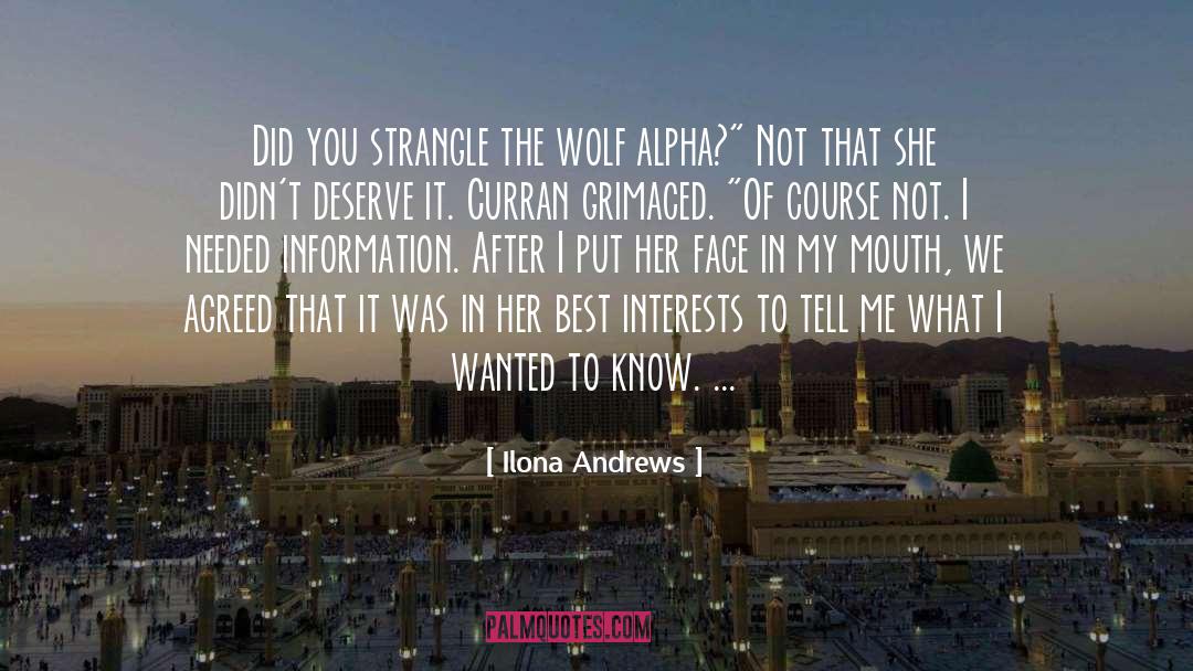 Strangle quotes by Ilona Andrews