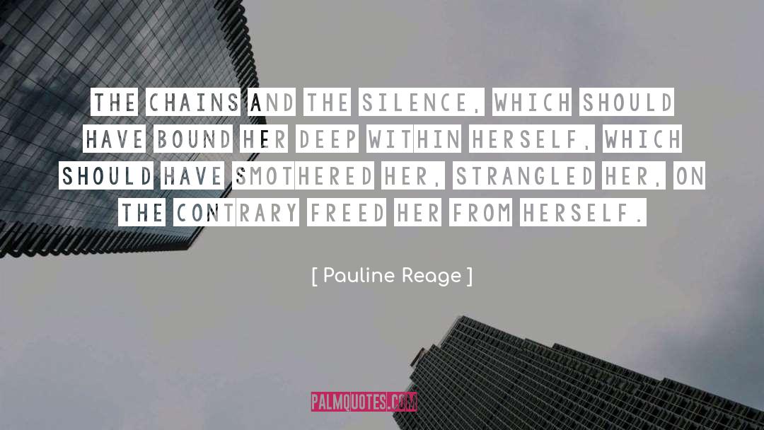 Strangled quotes by Pauline Reage