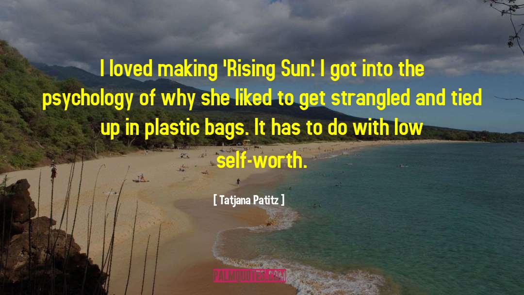 Strangled quotes by Tatjana Patitz