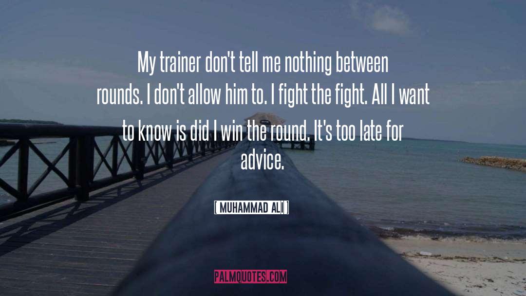 Strania Trainer quotes by Muhammad Ali