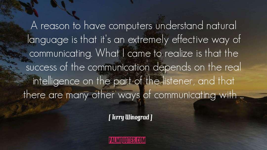 Strategic Communication quotes by Terry Winograd