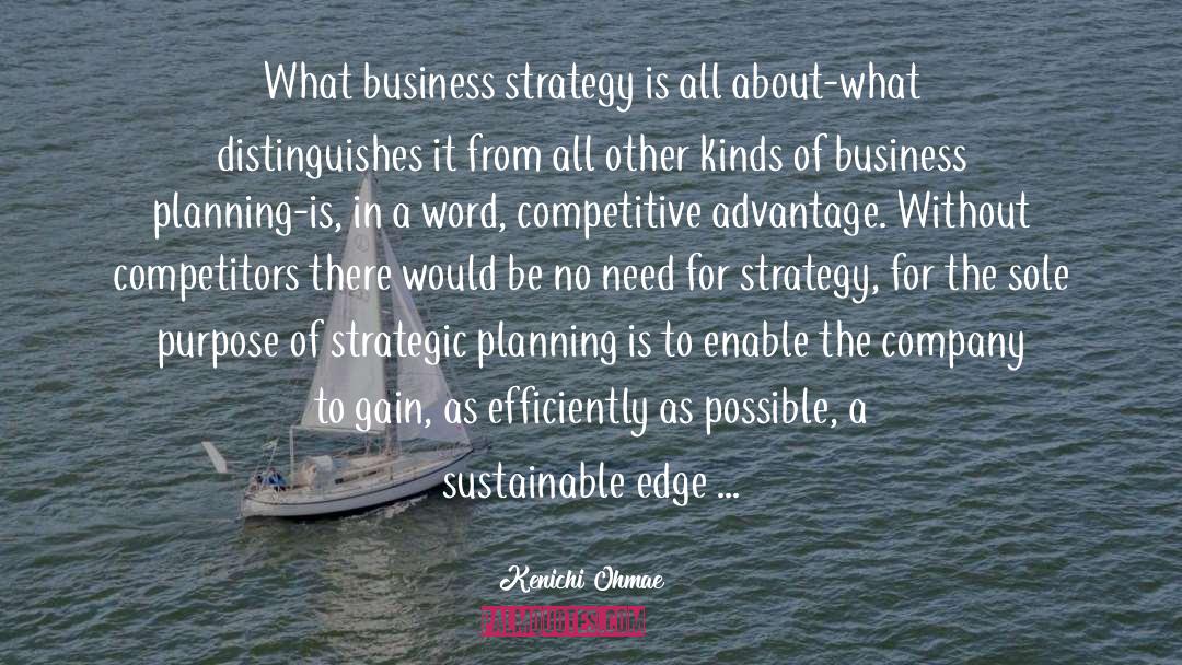 Strategic Planning quotes by Kenichi Ohmae