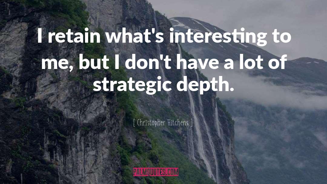 Strategic quotes by Christopher Hitchens