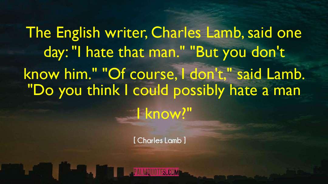 Strategic Thinking quotes by Charles Lamb