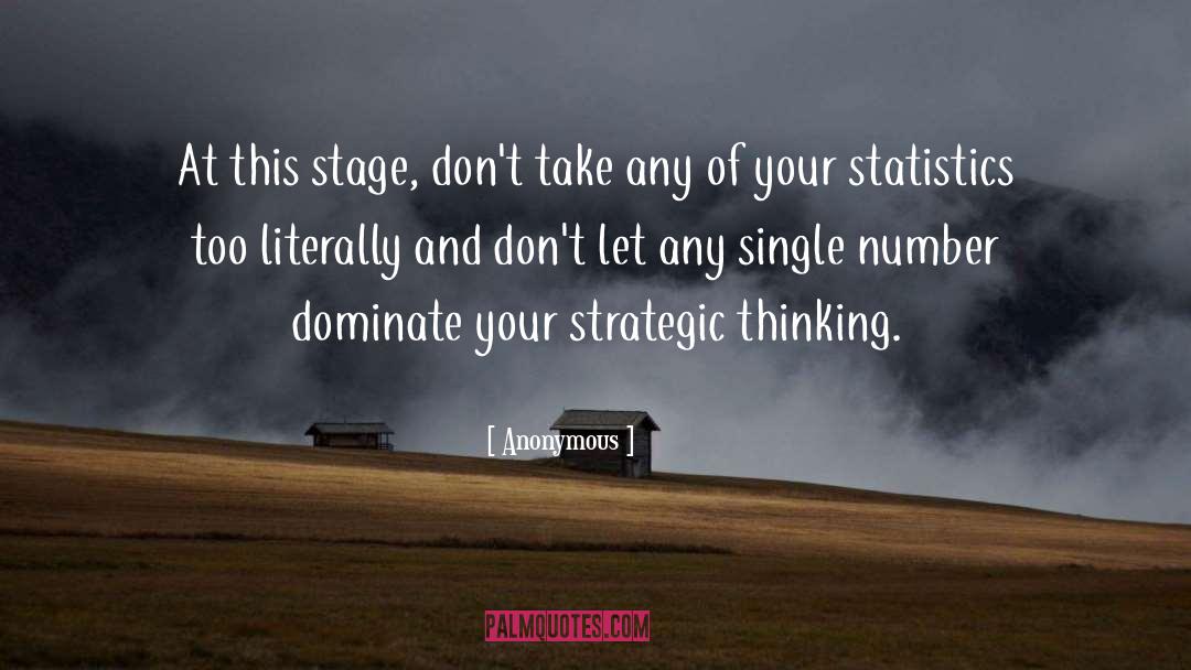 Strategic Thinking quotes by Anonymous