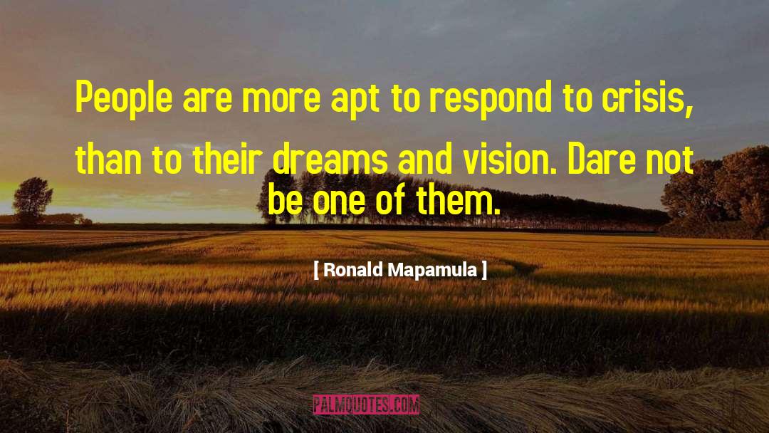 Strategic Vision quotes by Ronald Mapamula