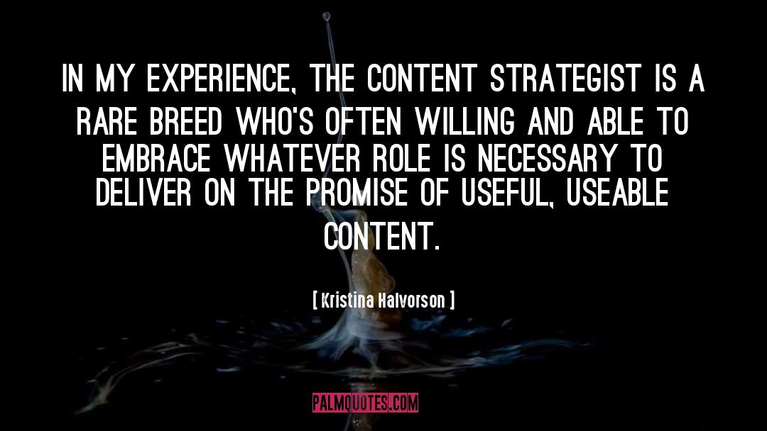 Strategist quotes by Kristina Halvorson