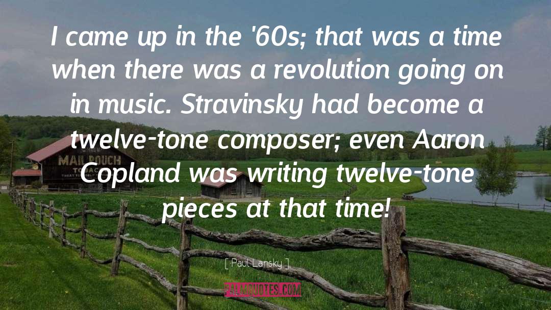 Stravinsky quotes by Paul Lansky