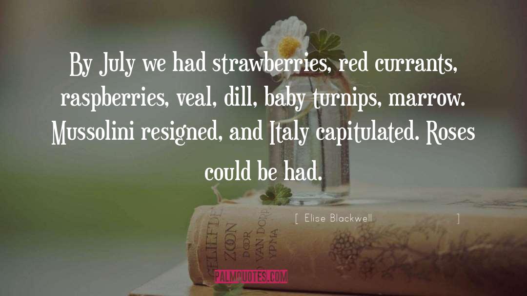 Strawberries quotes by Elise Blackwell