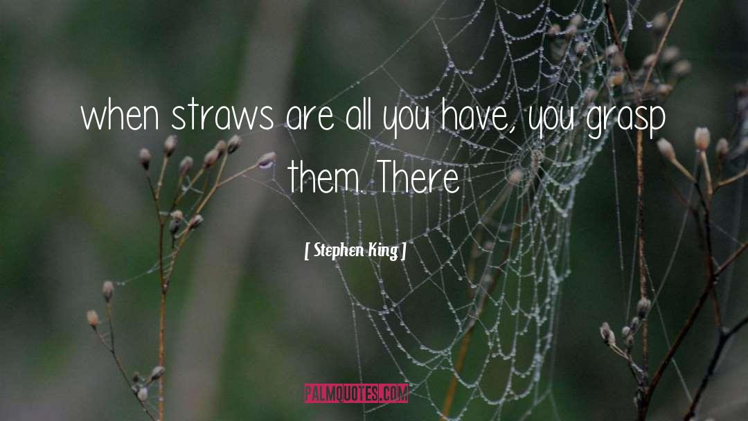 Straws quotes by Stephen King