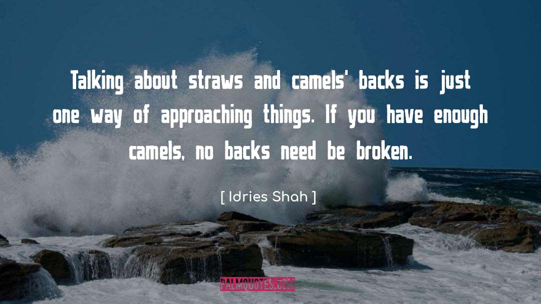 Straws quotes by Idries Shah