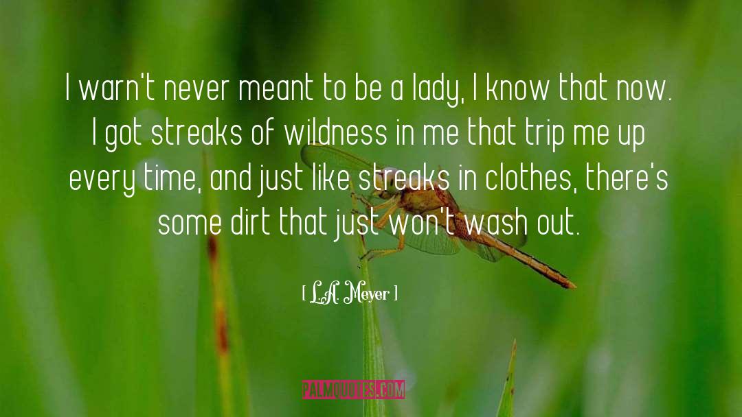 Streaks quotes by L.A. Meyer