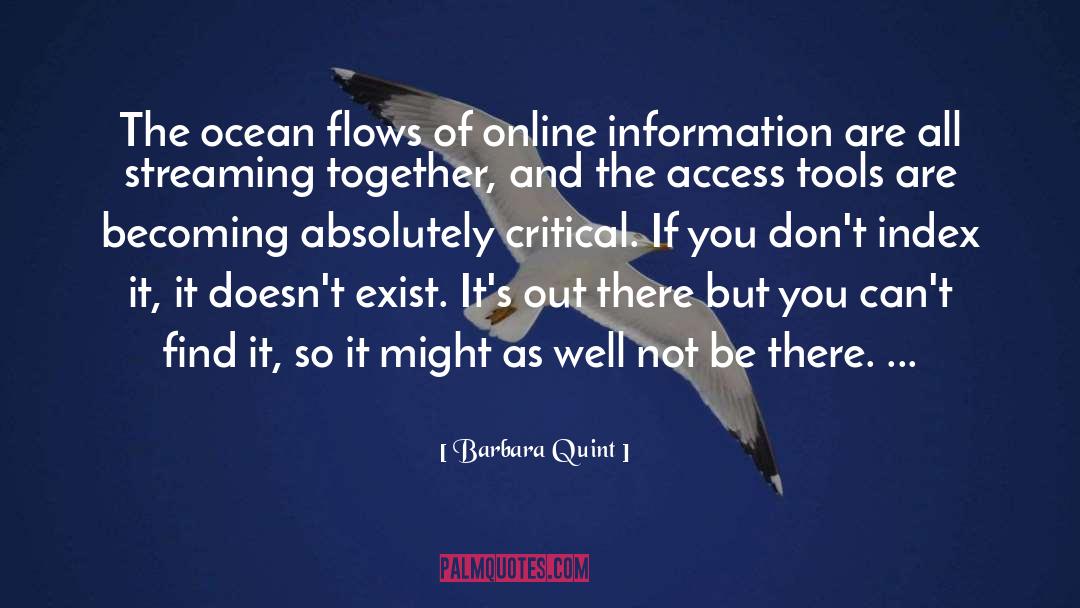 Streaming quotes by Barbara Quint