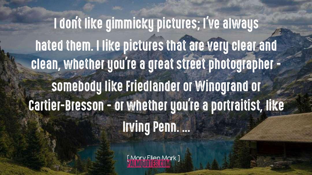 Street Photographer quotes by Mary Ellen Mark