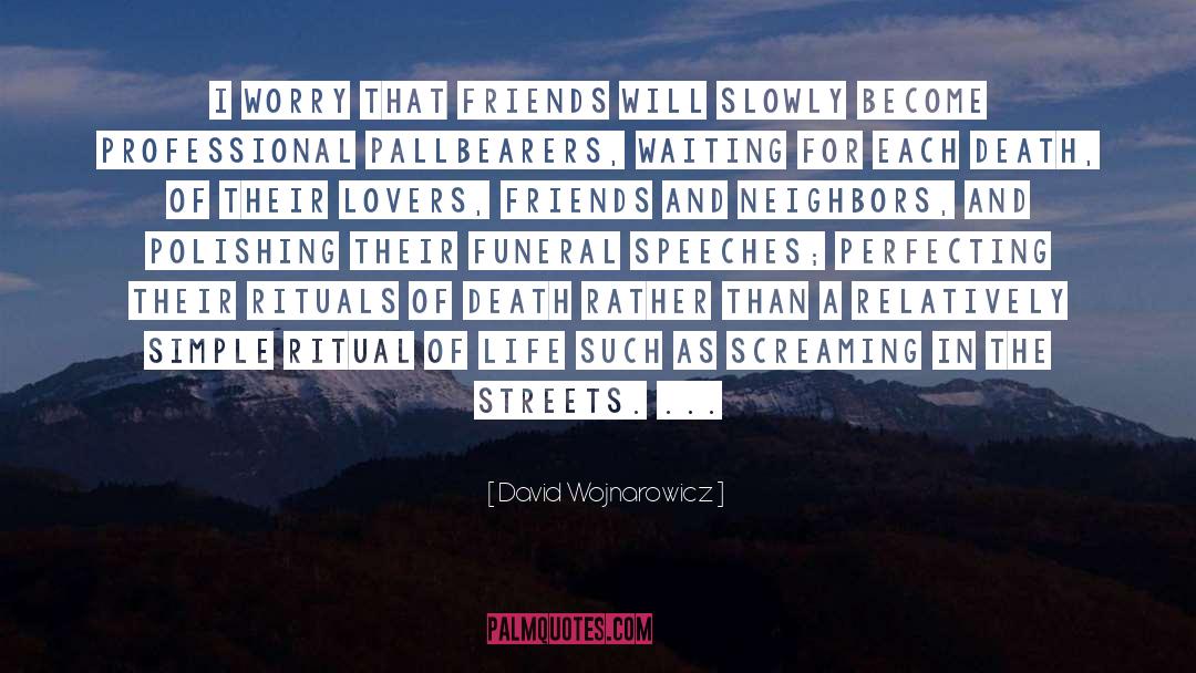 Streets quotes by David Wojnarowicz