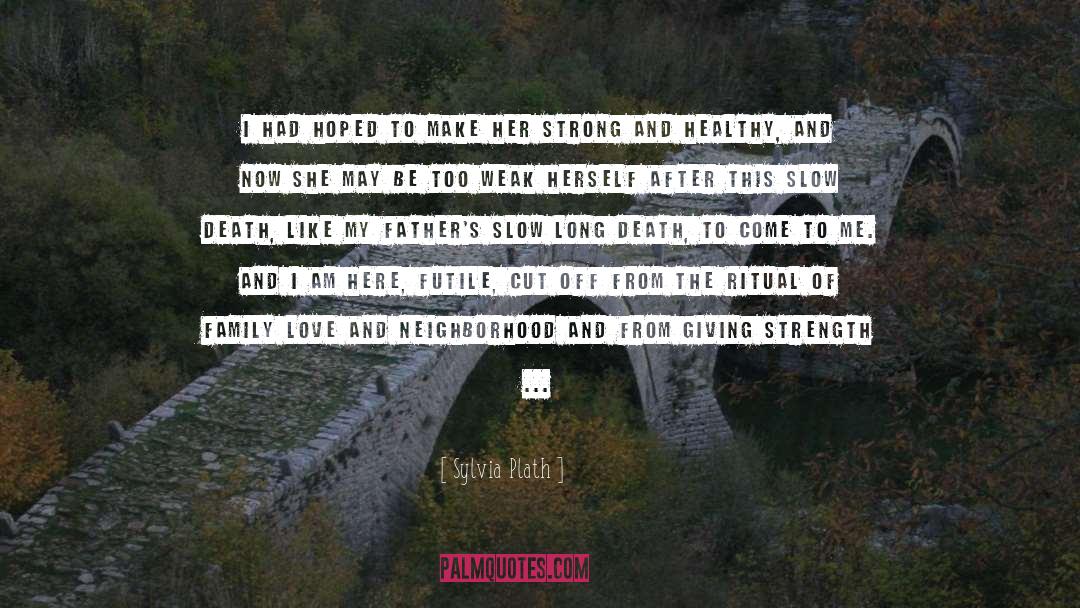 Strength And Love quotes by Sylvia Plath