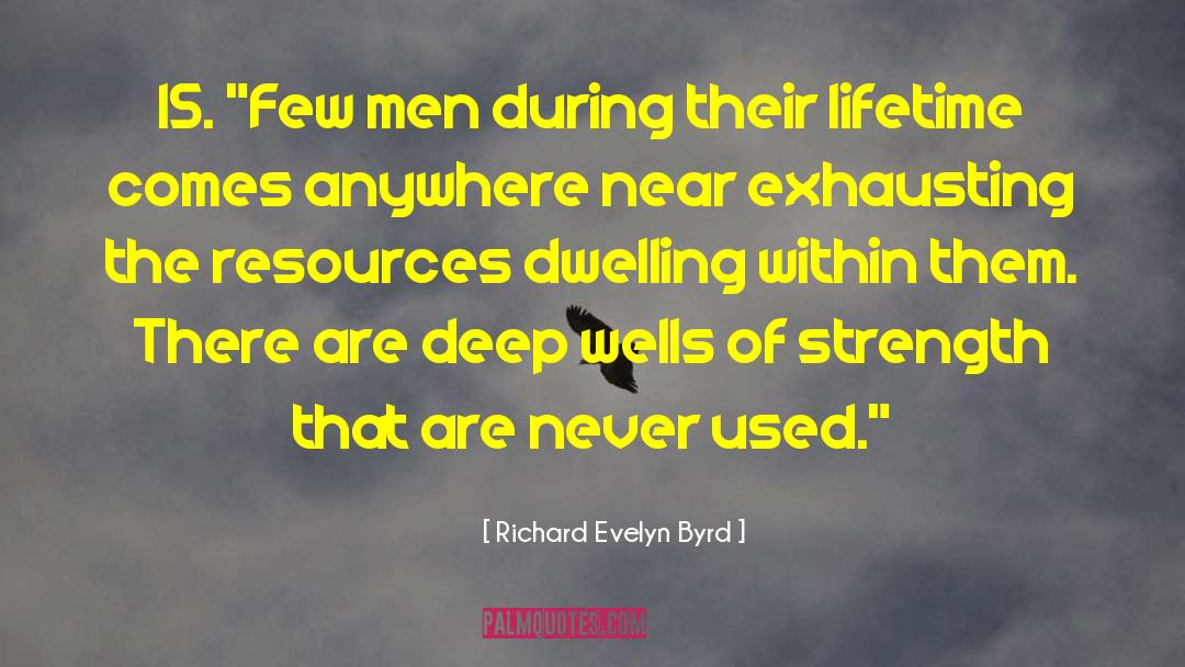 Strength And Weakness quotes by Richard Evelyn Byrd