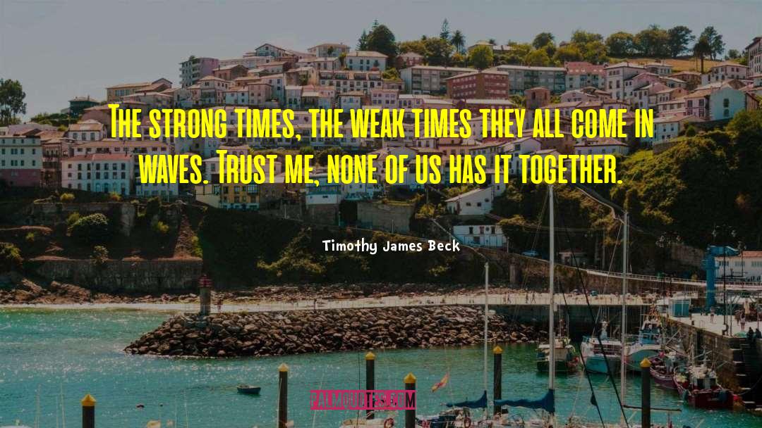 Strength In Times Of Sadness quotes by Timothy James Beck