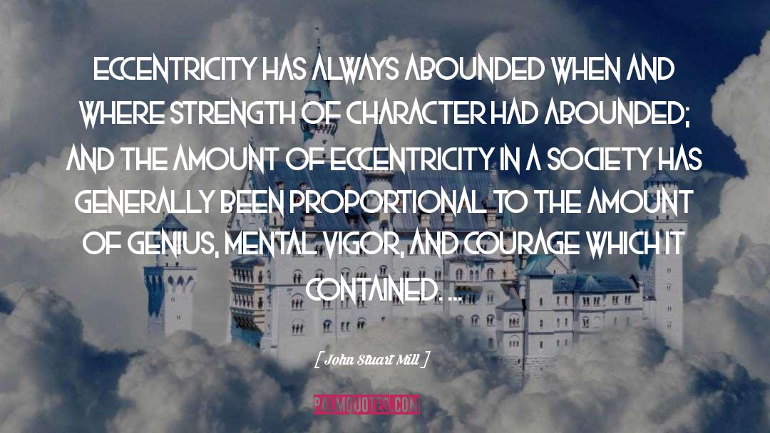 Strength Of Character quotes by John Stuart Mill