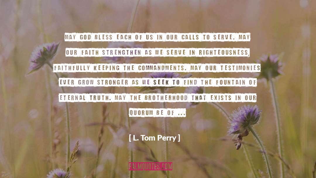 Strength To Pass Through Pain quotes by L. Tom Perry