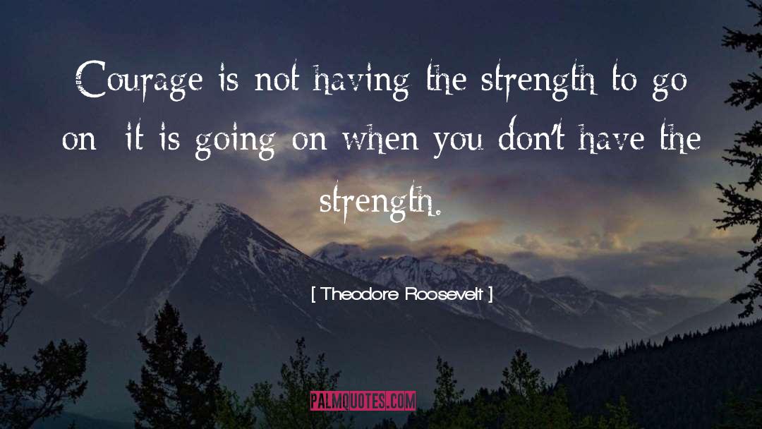 Strength Weakness quotes by Theodore Roosevelt