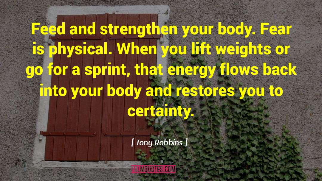 Strengthen quotes by Tony Robbins