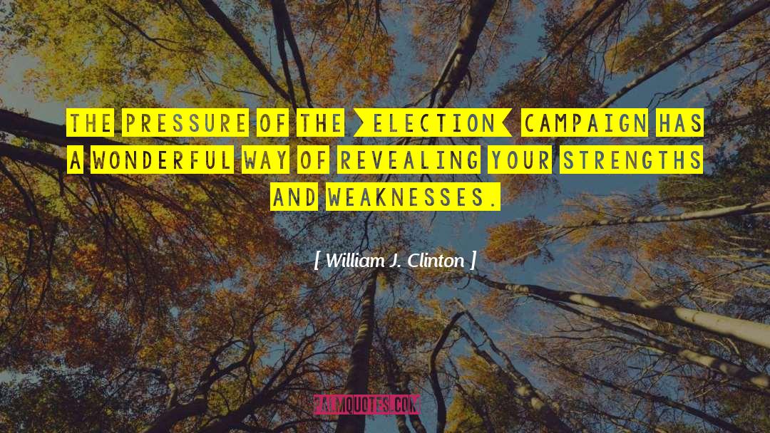 Strengths And Weaknesses quotes by William J. Clinton