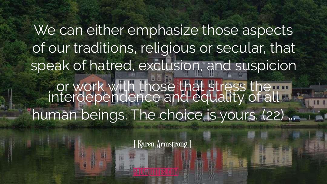 Stress And Anxiety quotes by Karen Armstrong