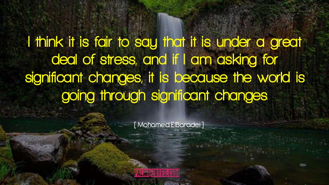 Stress Kills quotes by Mohamed ElBaradei