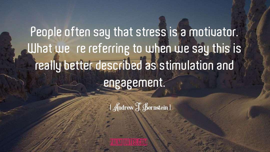 Stress Less quotes by Andrew J. Bernstein